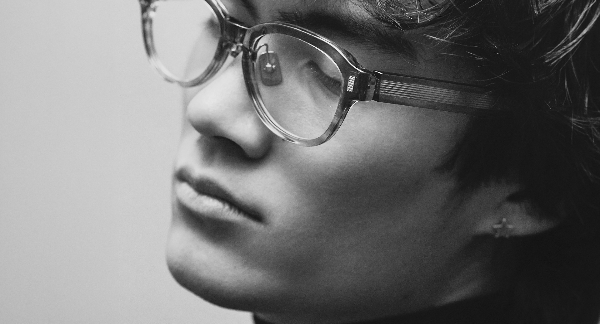 Wolfgang Proksch sculptural titanium frame, AW26